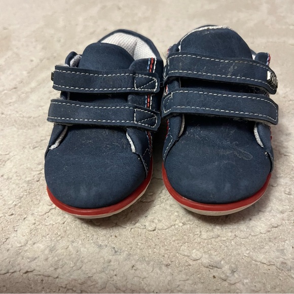 Klin Kids Blue No Tie Shoes Size 4 1/2 - Picture 5 of 10